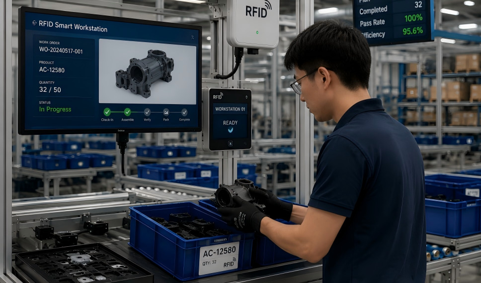 تتبع سير العمل باستخدام تقنية RFID